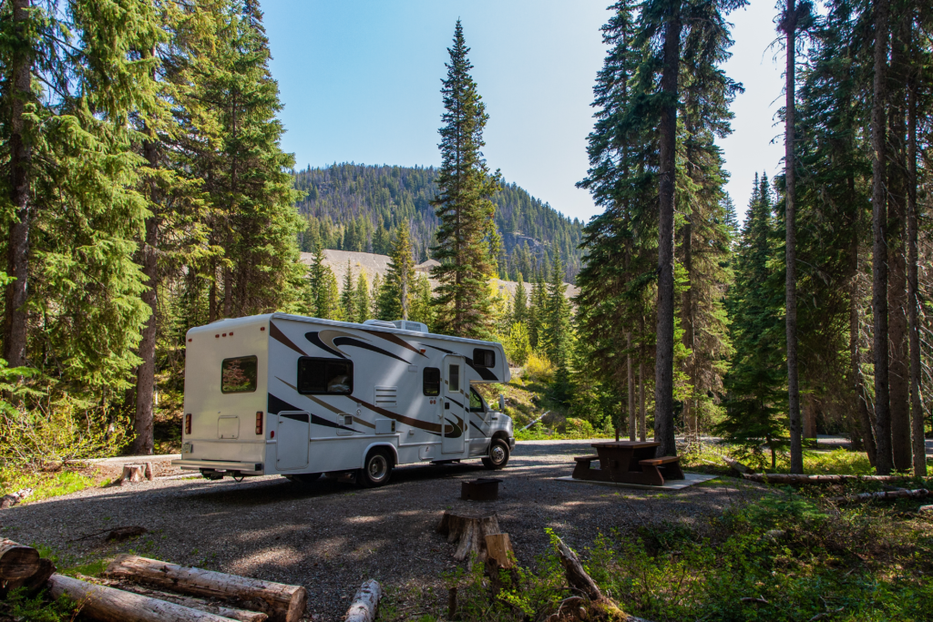 MLG RV Rentals — RV at a San Diego campground
